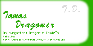 tamas dragomir business card